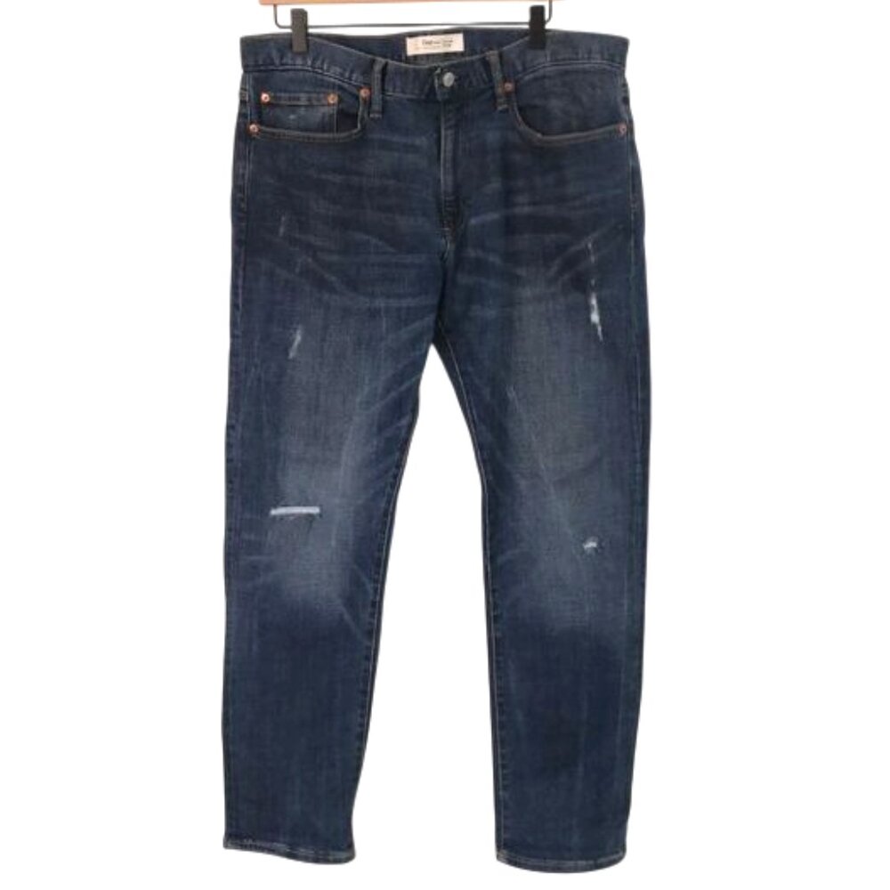 Gap Men's Distressed Slim Fit‎ Jeans Dark Wash 34x30